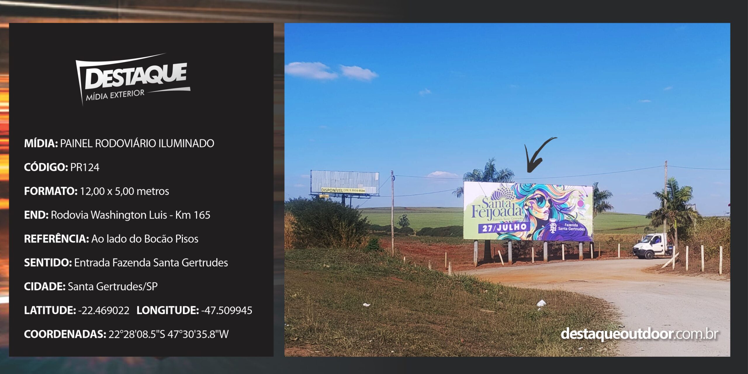 Cód. PR124 - Painel Rodoviário - 12x5m