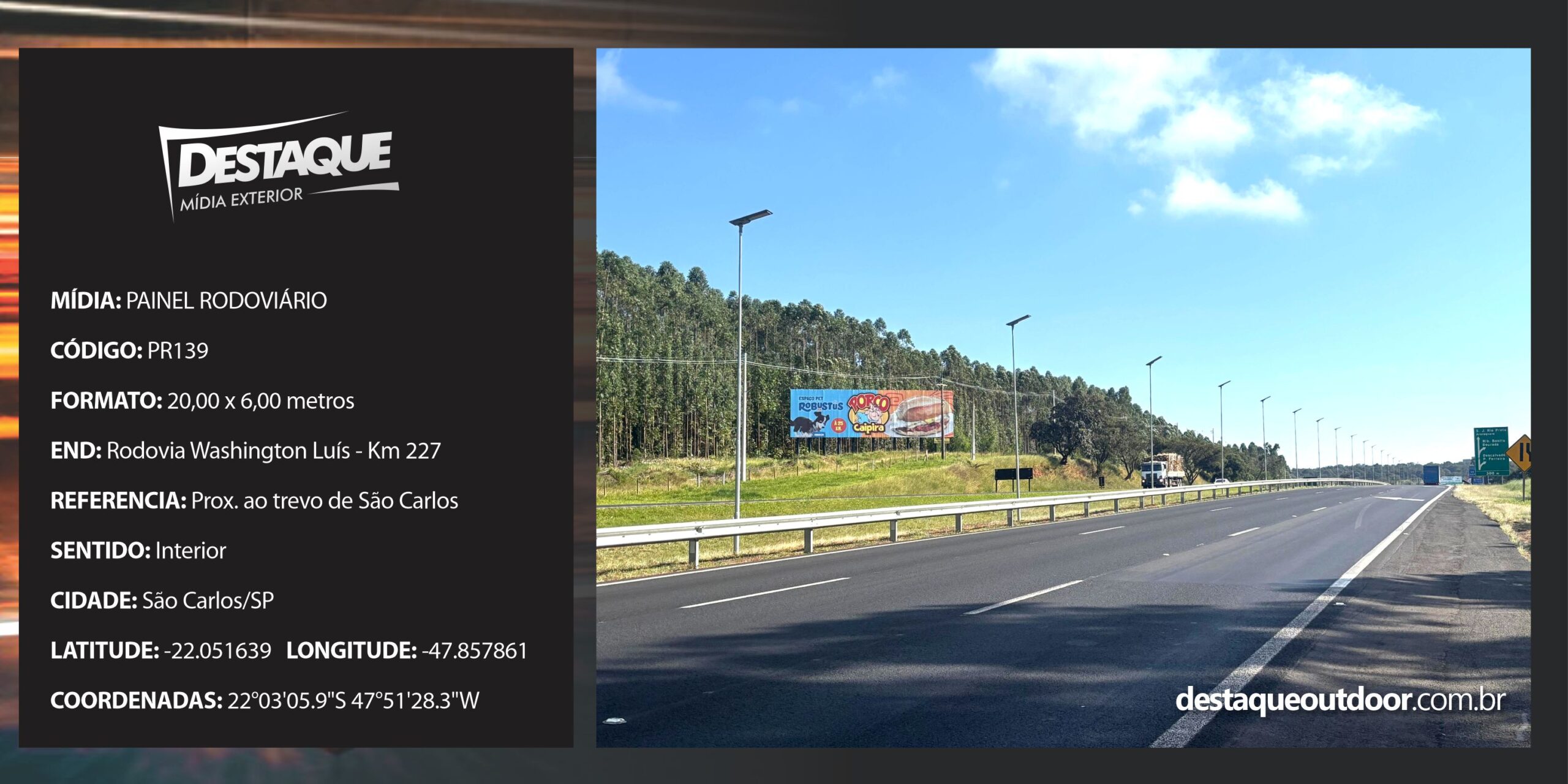 Cód. PR139 - Painel Rodoviário -20x6m