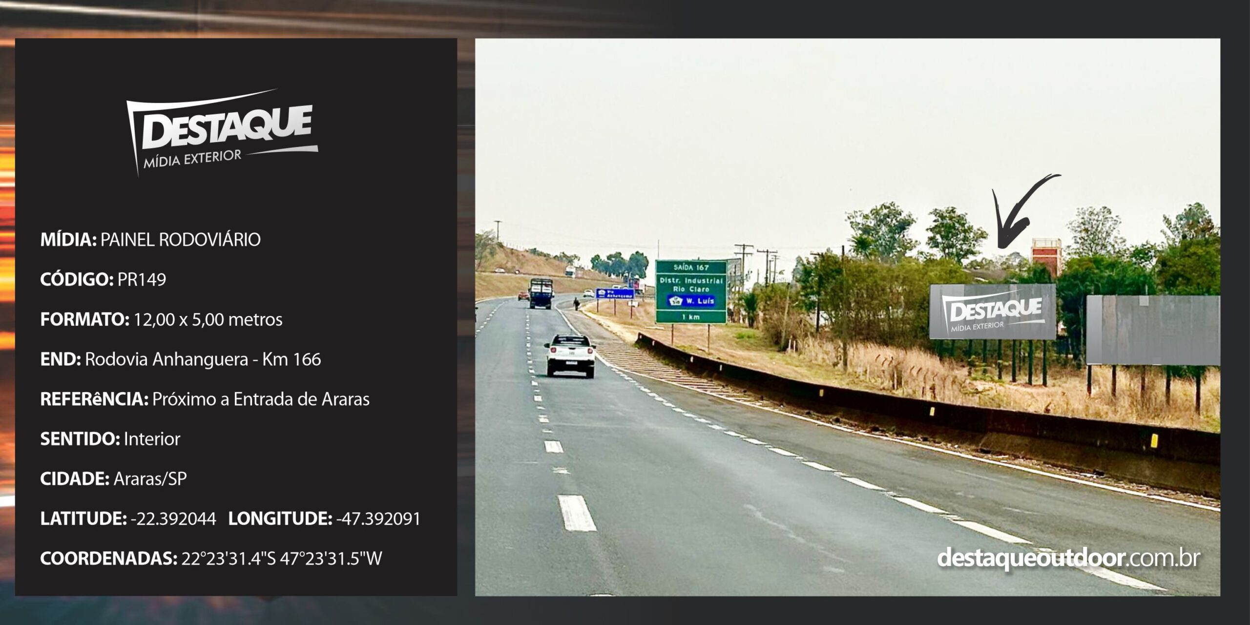 Cód. PR149 - Painel Rodoviário -12x5m