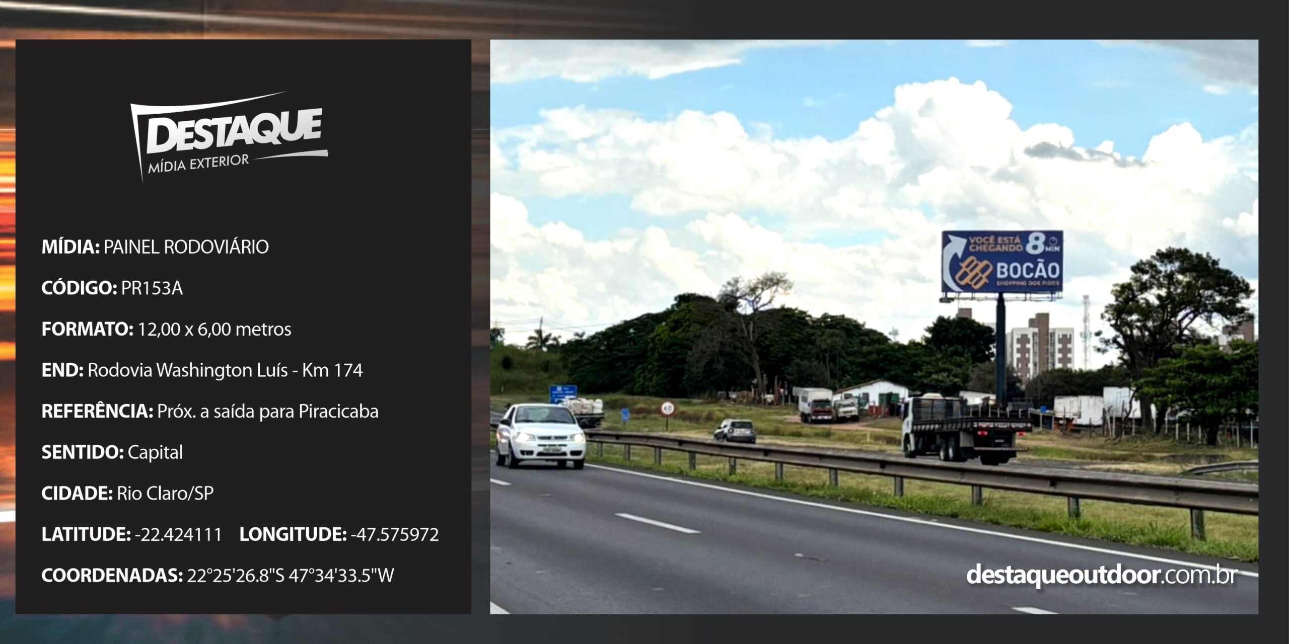Cód. PR153A - Painel Rodoviário -12x6m