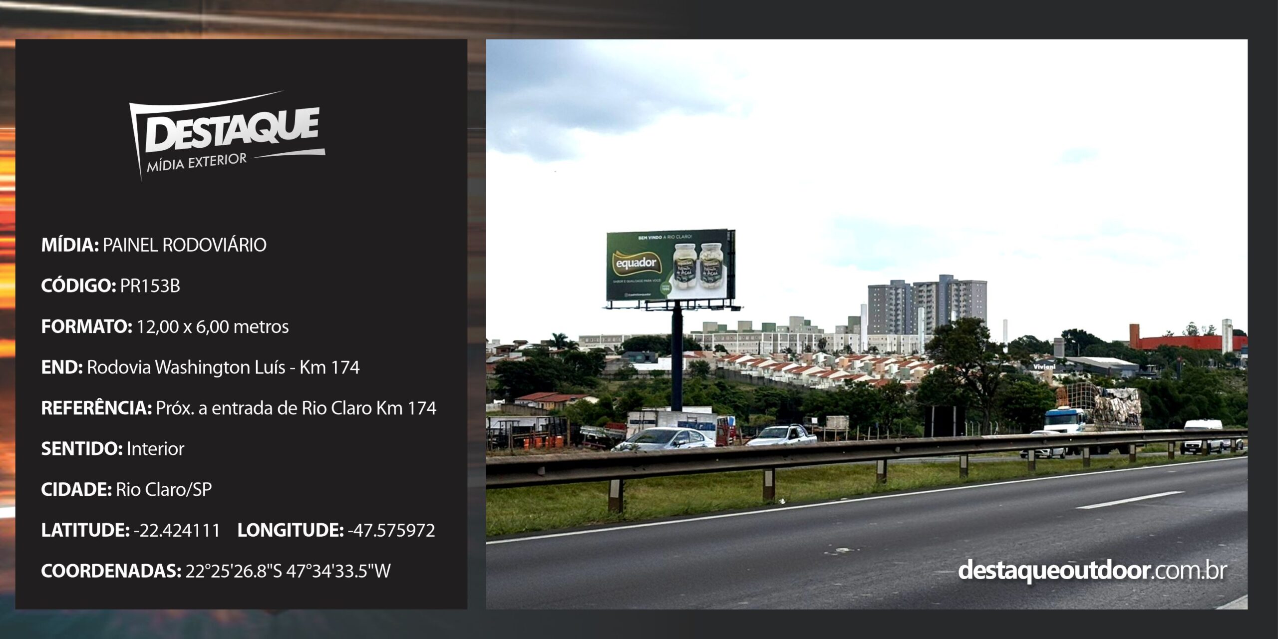 Cód. PR153B - Painel Rodoviário -12x6m