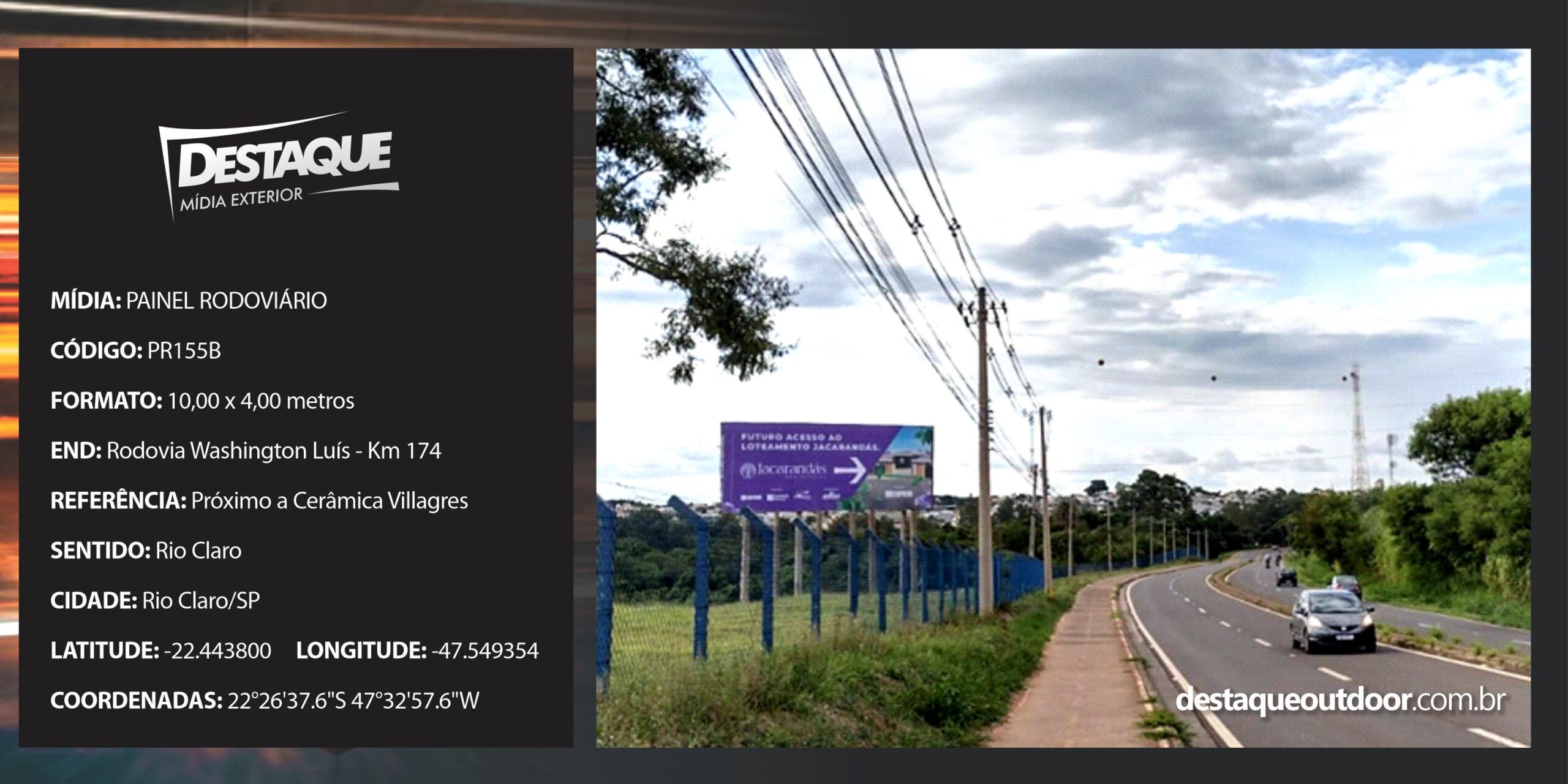 Cód. PR155B - Painel Rodoviário -10x4m