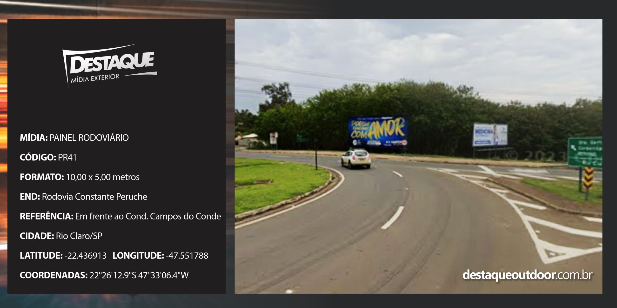 Cód. PR41 - Painel Rodoviário -10x5m